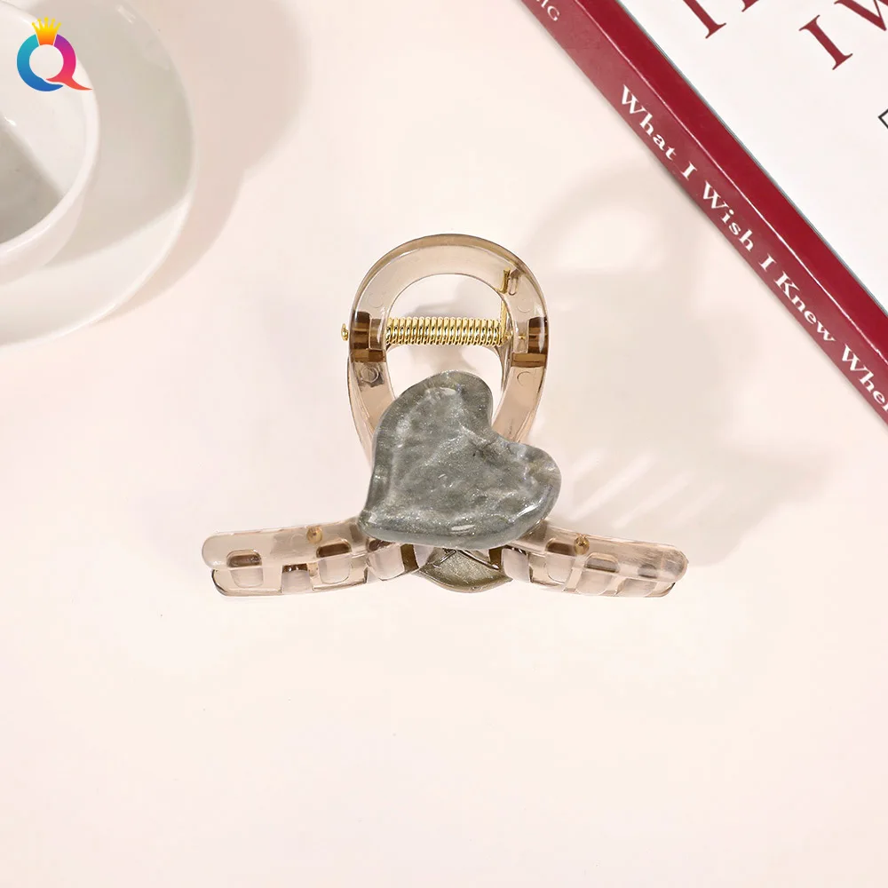 QIYUE Sweet High-end Hair Clip Back Head Grab Clip Hair Tie Shark Clip Hair Accessories