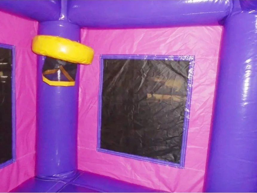 Large Custom Theme Bounce Castle Inflatable Frozen Trampoline Basketball Hoop Inside