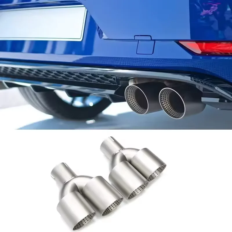 Hot Sales 304 Stainless Steel Exhaust Tips Exhaust Mufflers for VW Golf R MK6 MK7 OEM Golf R