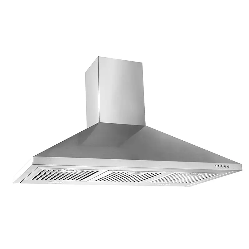 China Wholesale Household Kitchen Chimney Stainless Steel 60cm 90cm Wall Mounted Smart Range Hood