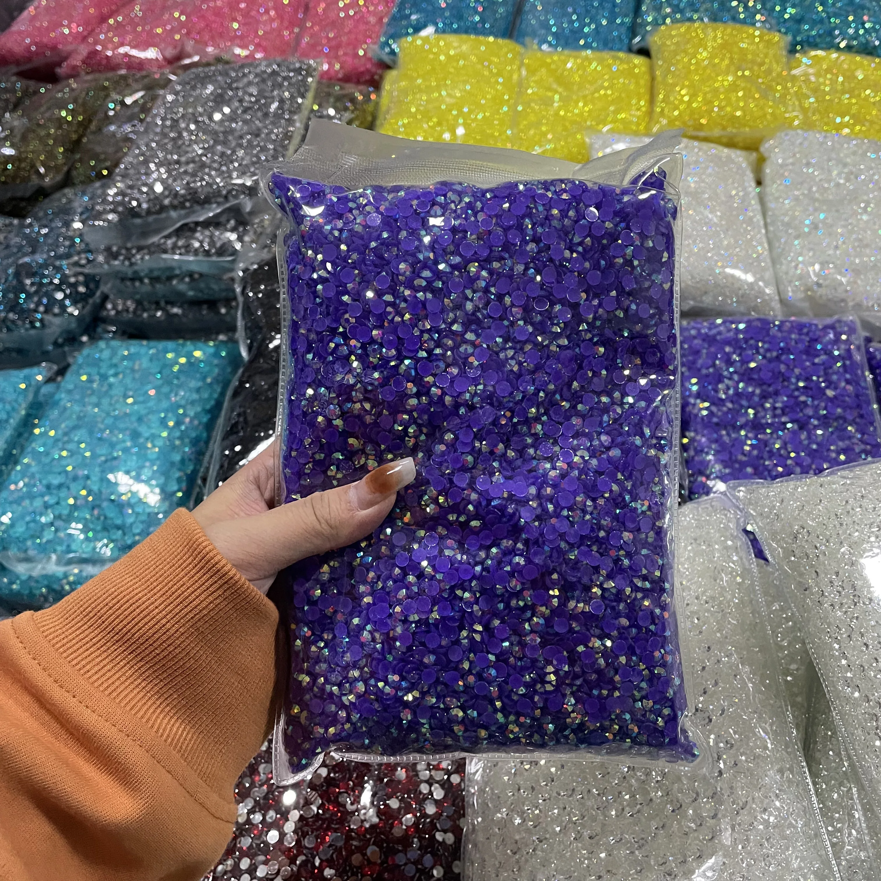 XULIN  Accept Mixed Colors Size Bling Bling Flatback Crystal Stone Resin Bedazzler Rhinestone For Cup Decoration DIY