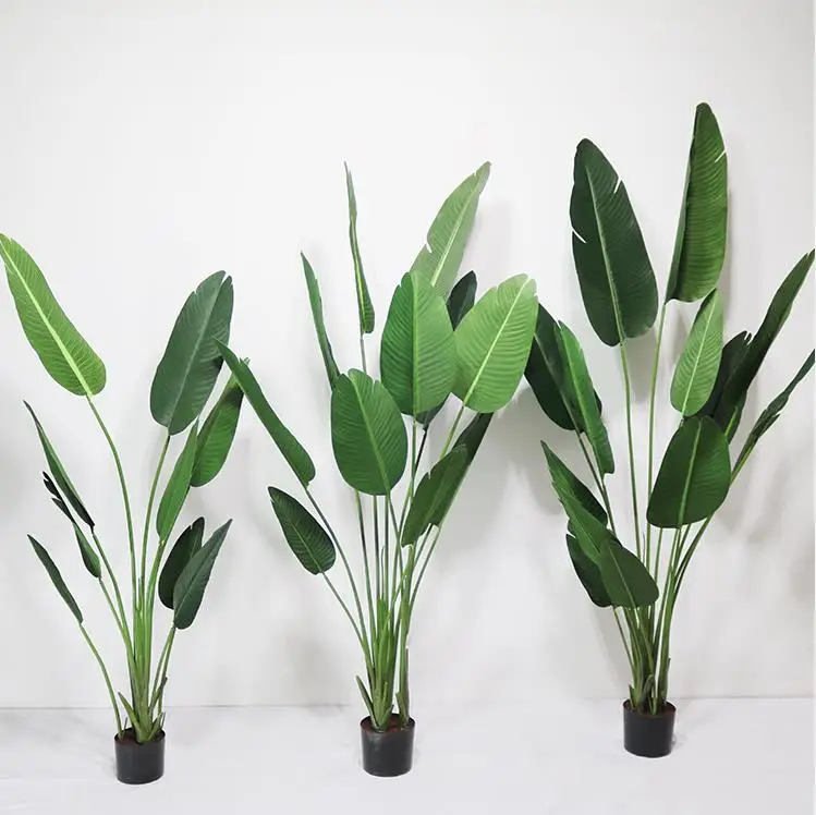 Artificial Bird of Paradise Plant Traveler Banana Tropical Palm Tree for Home Office