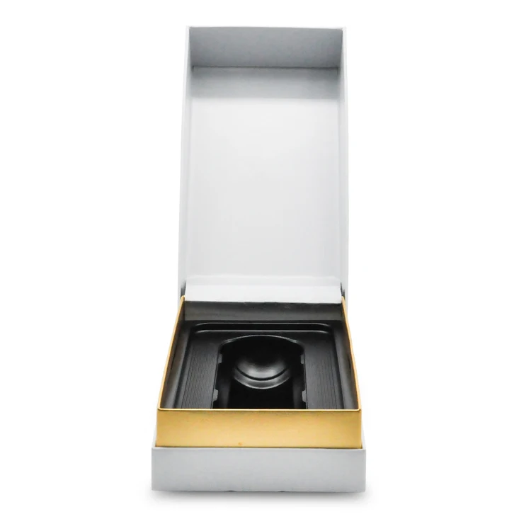 Luxury Black Custom UV Logo Rigid Cardboard Glass Bottle Packaging Durable Collapsible Magnetic Wine Box