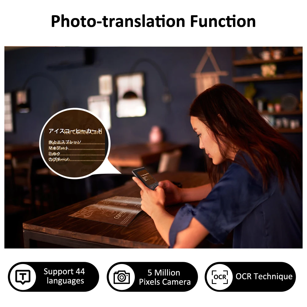 Business Travel Guiding Translation Voice Machine Vormor T9 106 Language Translation Kit 2100mAh 2.8inch AI Voice Translator