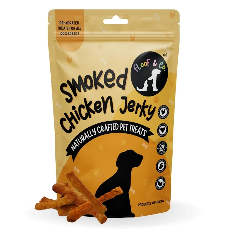 Customized Aluminum Foil Smoked Jerky Packaging Smell Proof Beef Jerky Bag Food Grade Stand Up Chicken Jerky Pouch