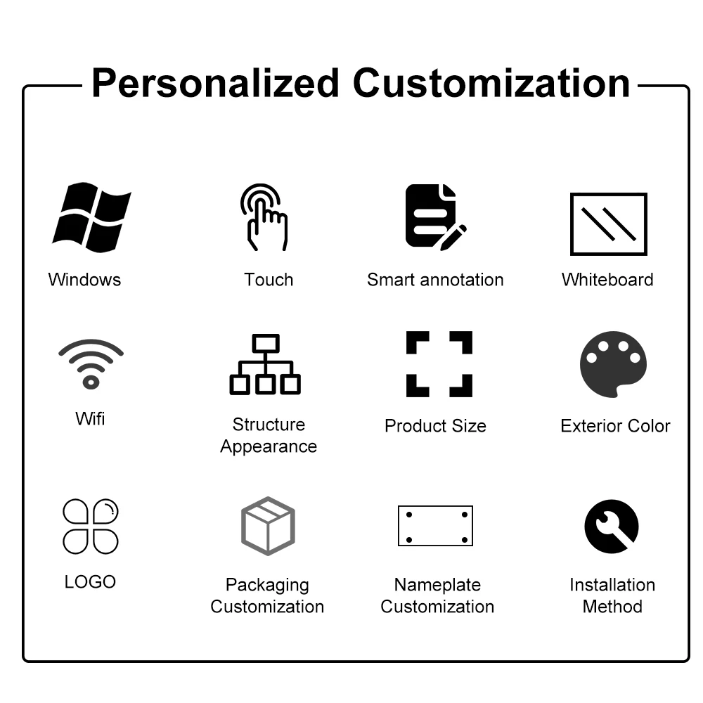 YCLTOUCH 102 Inch Smart Board USB Interactive Whiteboard Digital Whiteboard Digital Blackboard Smart Blackboard for School Uhd