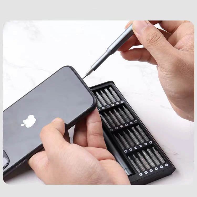 24 in 1 Screwdriver Set for Mobile Phone Laptop Precision Magnetic Screwdriver Bit Set Electronics Repair Screwdriver Kit Tools