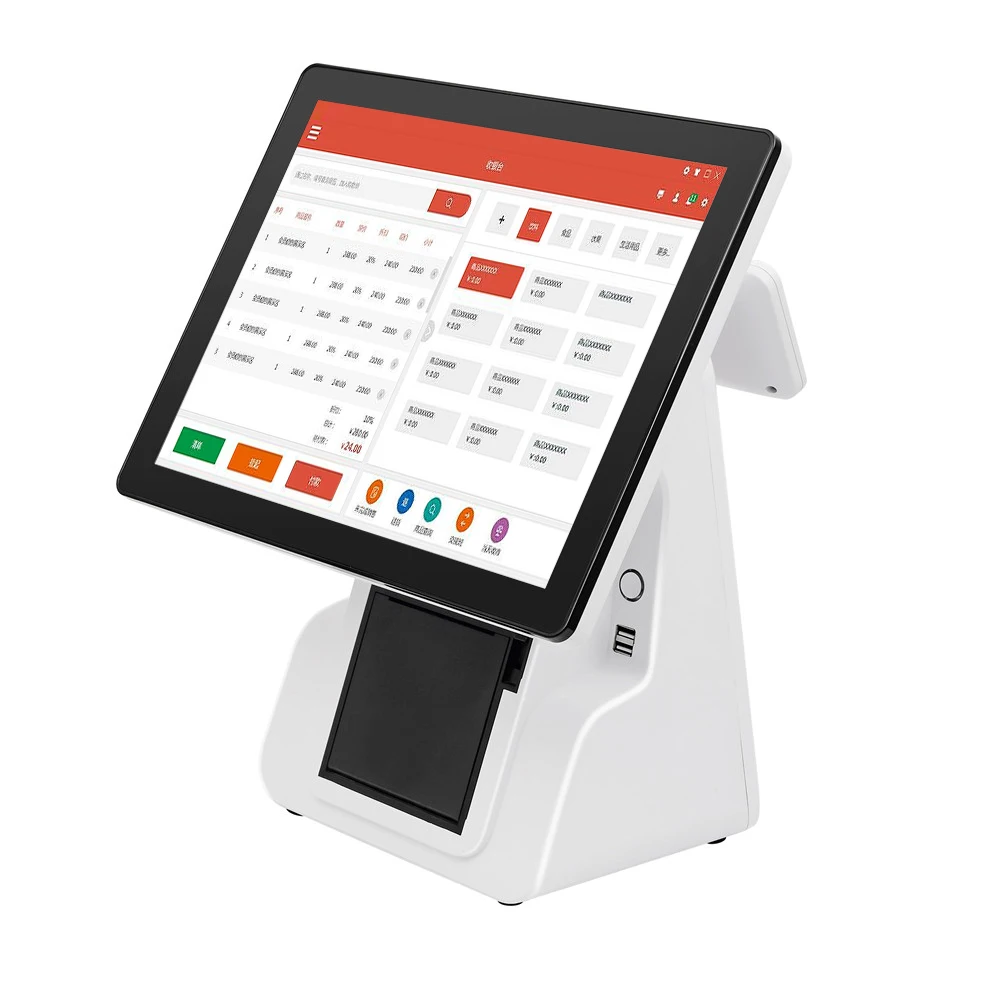 Распродажа все-в-одном емкостный сенсорный экран Pos-машина кассовый аппарат Pos-система с 80 мм автоматическим принтером для ресторана