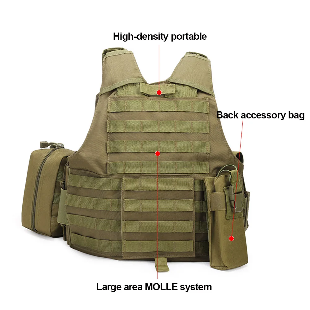 Outdoor tactical back  camouflage multifunctional  tactical vest camouflage vest field cs tactical vest