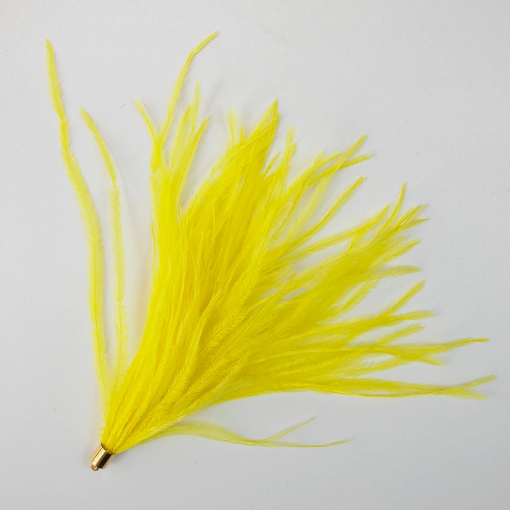 Strung Ostrich Feathers For Diy Crafts Clothes Accessories Handmade Feather Embroidery Ostrich Feather Tassel