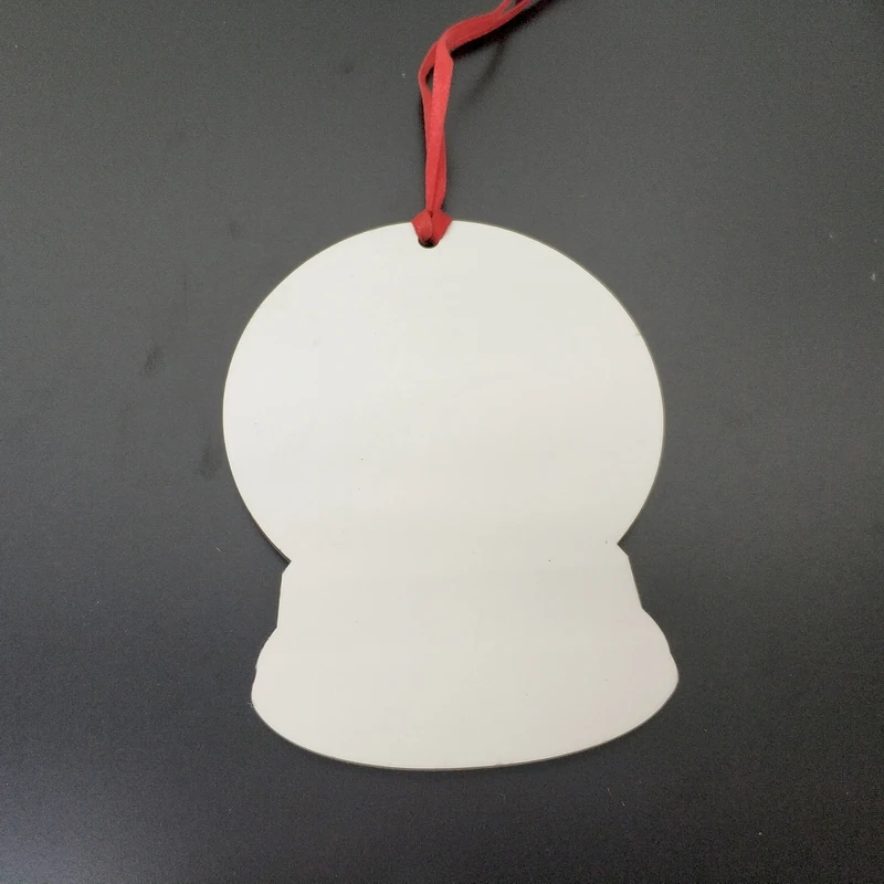 2021 new snow globe Shape MDF Sublimation Blanks Christmas Ornaments Wooden