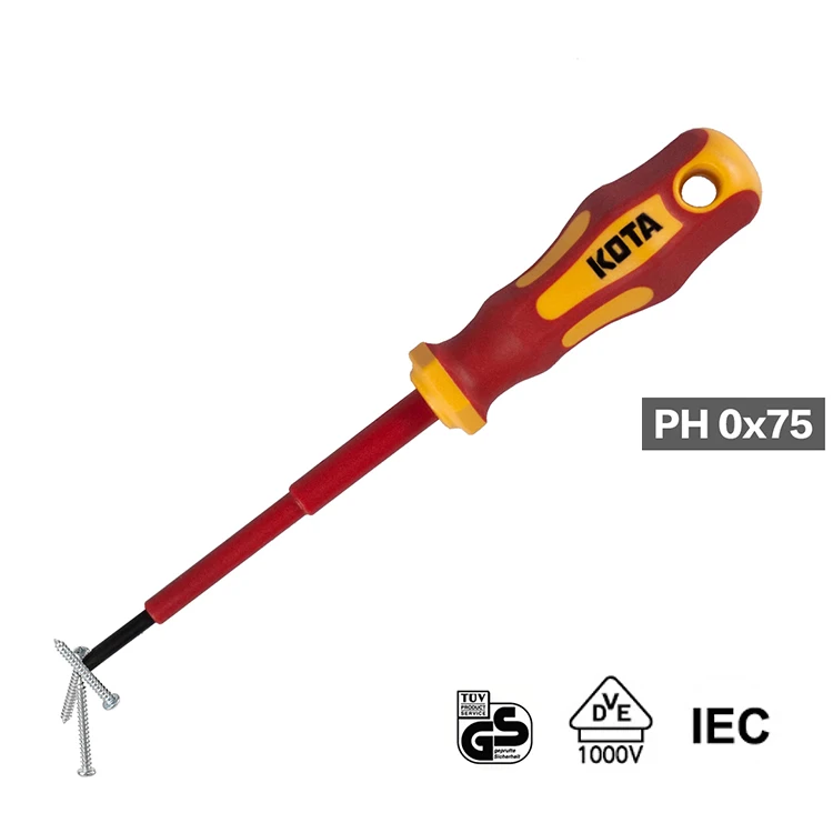 
In Stock PP handle S2 Special Steel 1000V VDE Insulated Screwdriver 