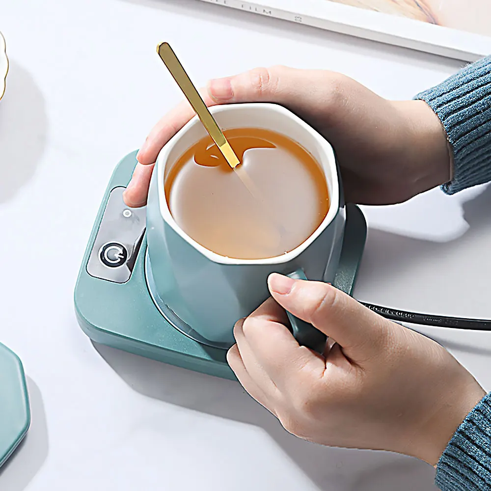 New Constant Temperature Heating Cup Mat USB Coffee Mug Warmer Milk  Coffee Cup Heater Business Creative Gifts 55-degree Warming