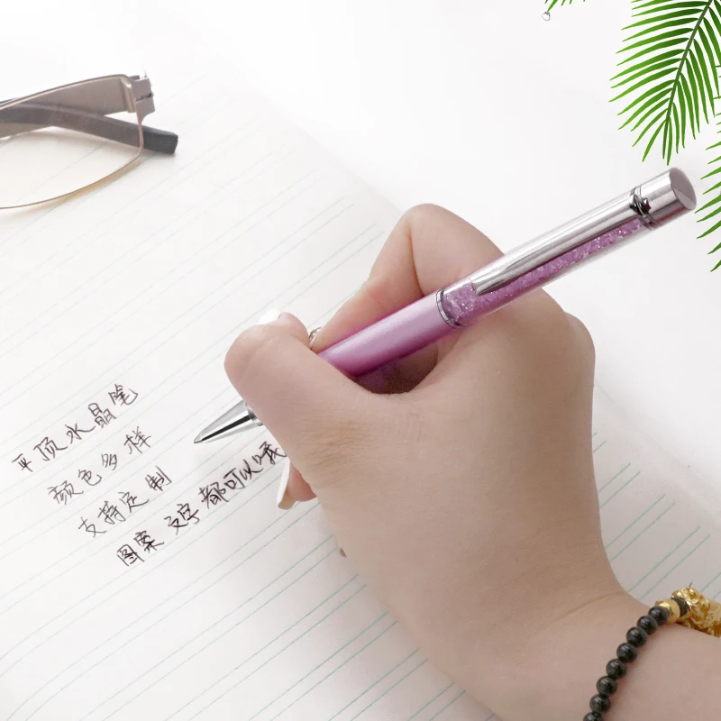 2023 New Design Metal Crystal Fat Ballpoint Pen with Custom Logo Hotsales Writing Pen Ballpoint for Gift