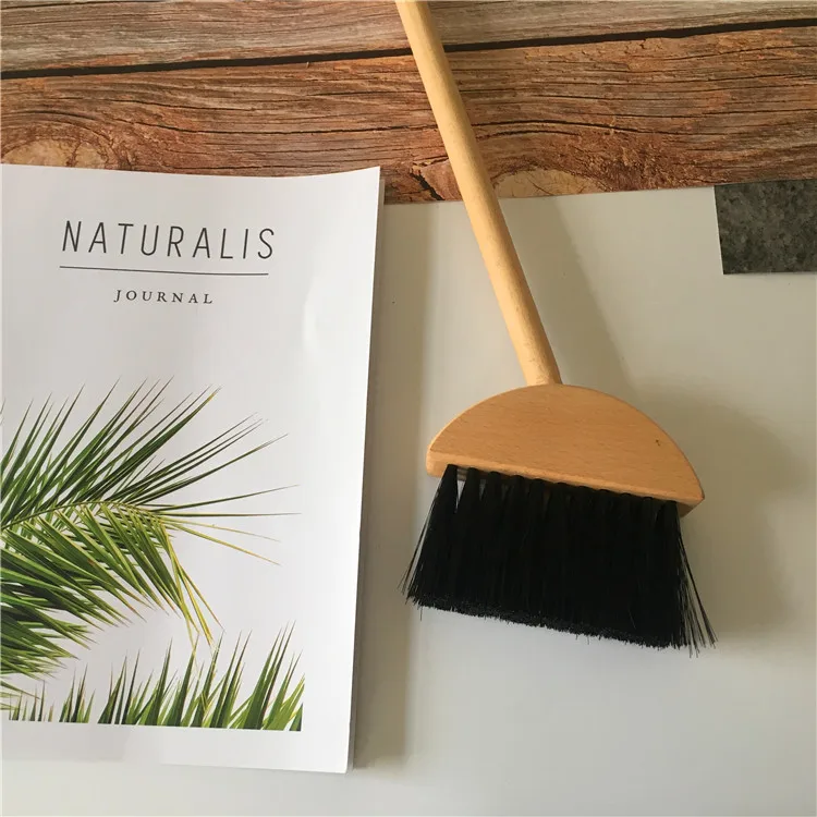 fsc Wooden Broom with short Natural Wooden Broom Handle
