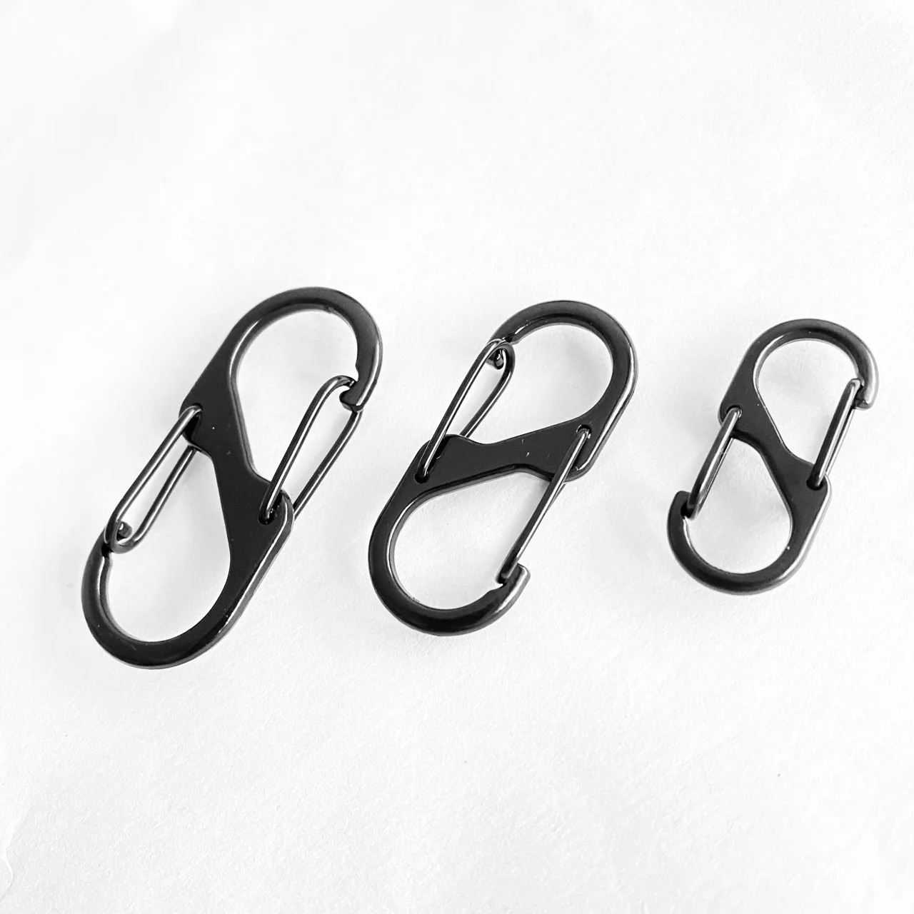 3cm 4cm 5cm zinc alloy s type carabiner metal s hook carabiner