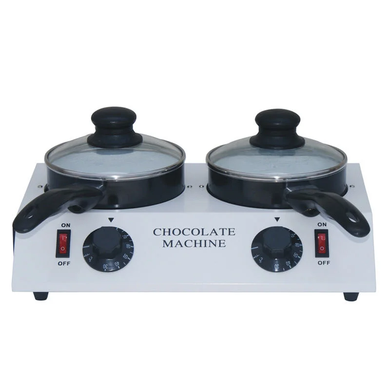 
D20048 Home use chocolate melting pot 2 tanks hot chocolate machine 