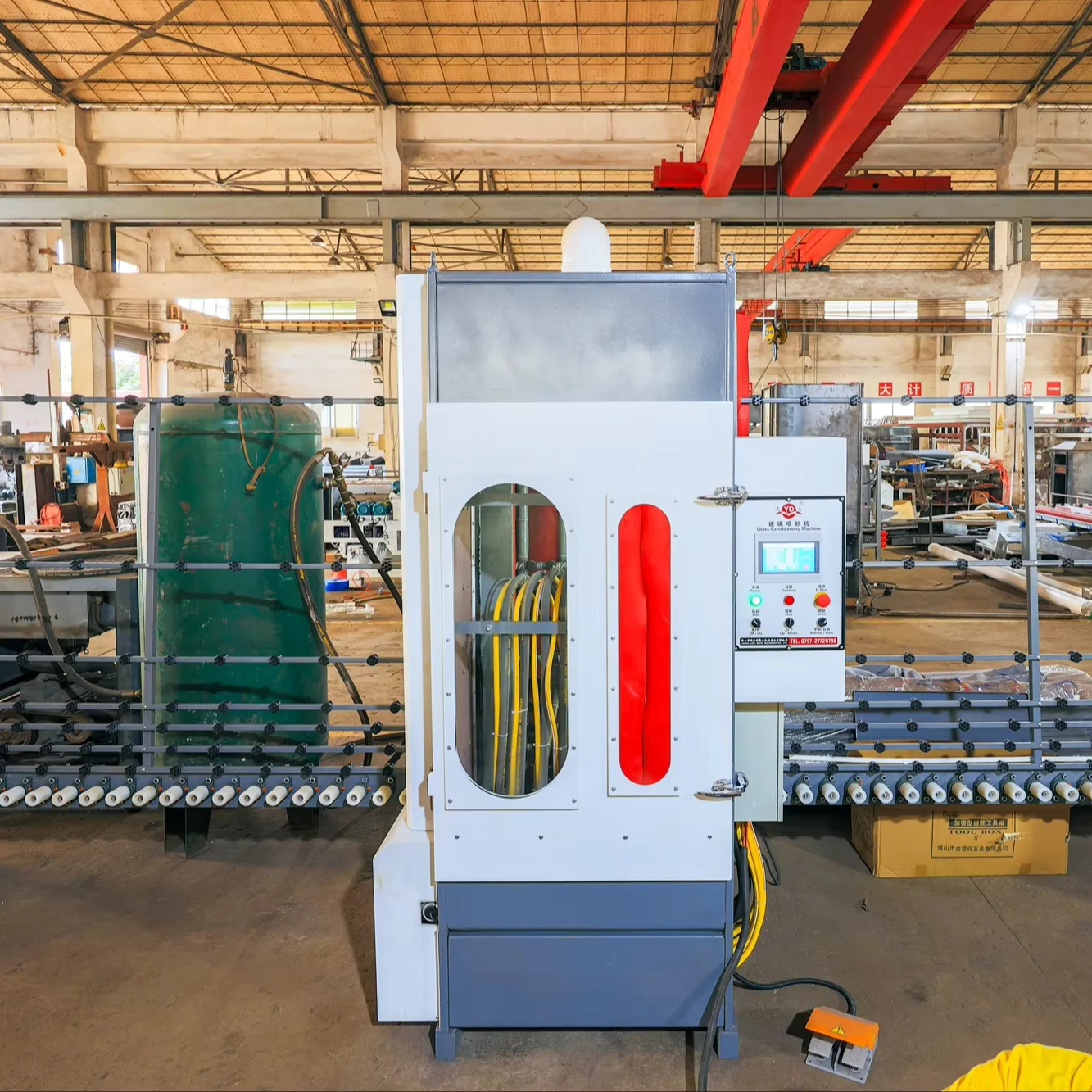 Противоскользящий душ стеклянный песок распылитель вертикальный Пескоструйный станок