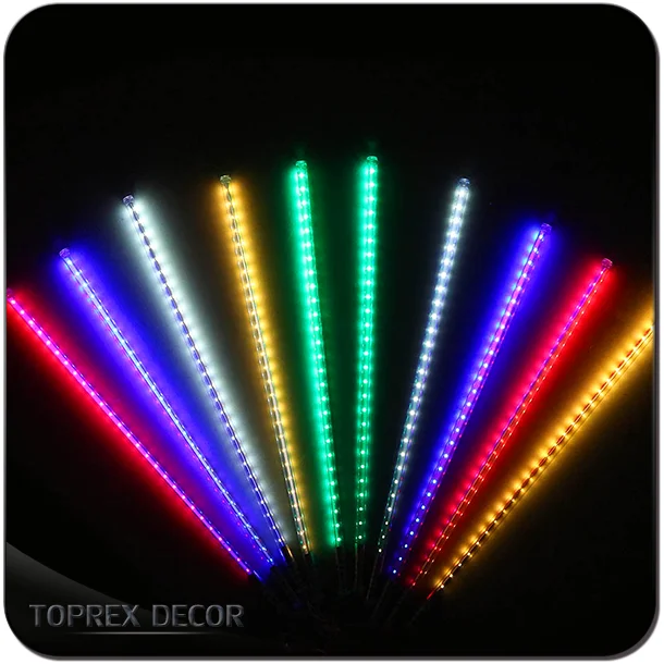 Outdoor christmas decorations led meteor shower rain drop tube lights