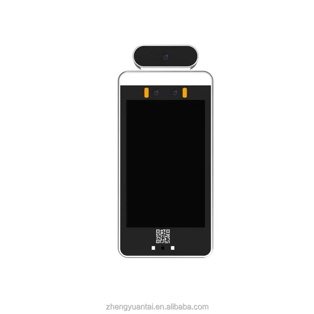 8inch Face recognition scanner green pass terminal with health QR code scanner for access