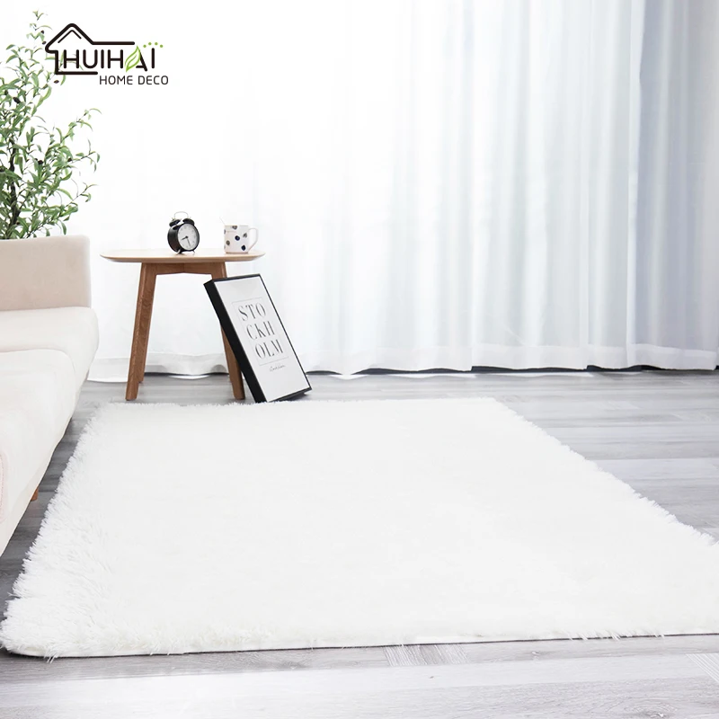 Modern PV Soft Custom Carpet Faux Fur Area Rugs Living Room Anti Slip High Density Foam Sponge Backing Wall to Wall Carpet Adult