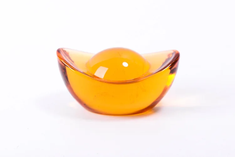 Fengshui Wealth Crystal Wholesale China Ingot Feng Shui Home Decoration Love Crystal Quartz Stone Hand Carved Engraving Model