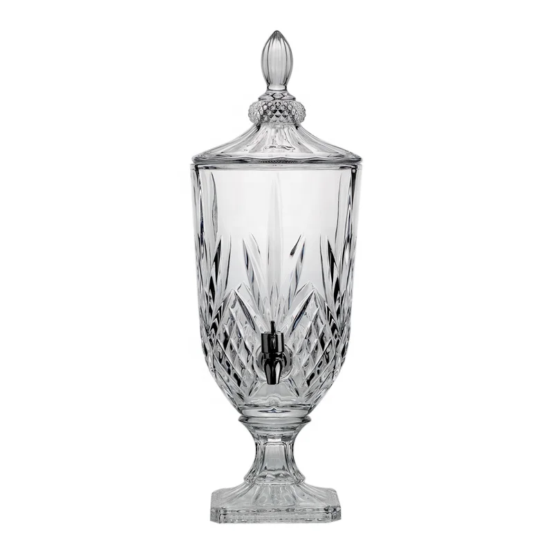 Оптовая продажа стеклянный диспенсер для воды объемом 3 л с краном напитков отеля бара и домашнего праздника