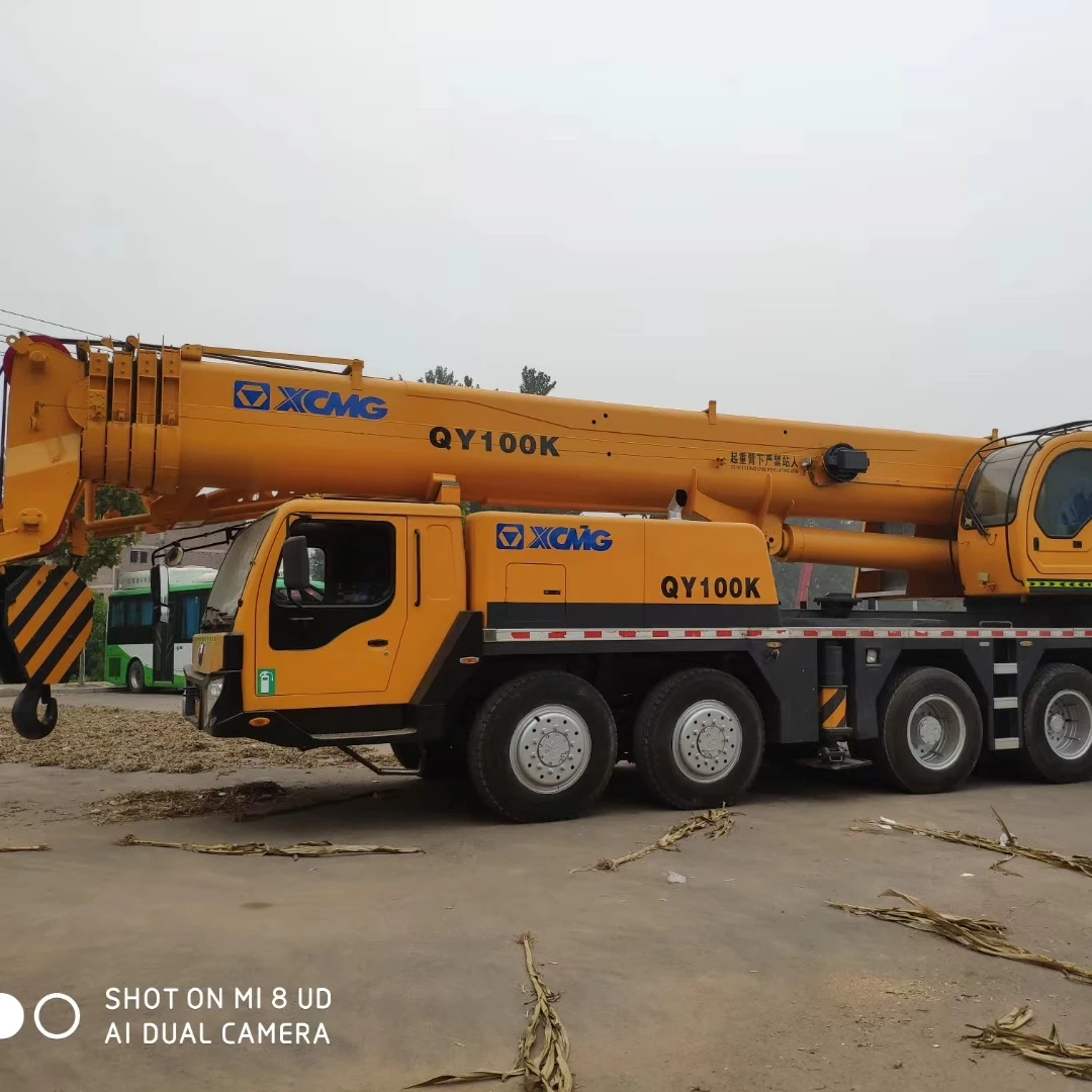 Used original 99% new XCMG 100T truck crane,used XCMG Mobile crane QY100K-II, XCMG crane