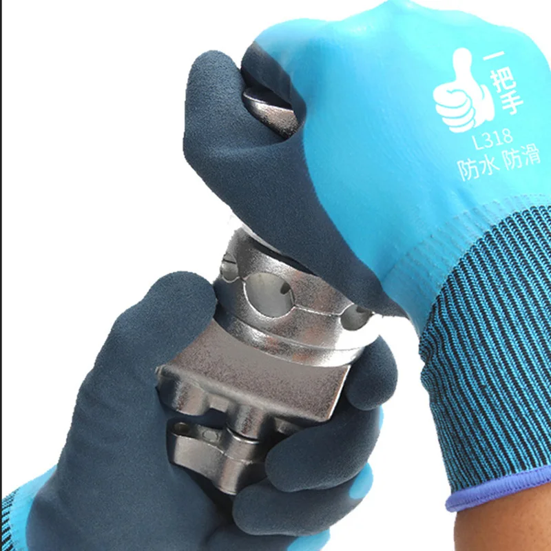 Professional waterproof non-slip gloves, factory custom wear-resistant industrial work gloves