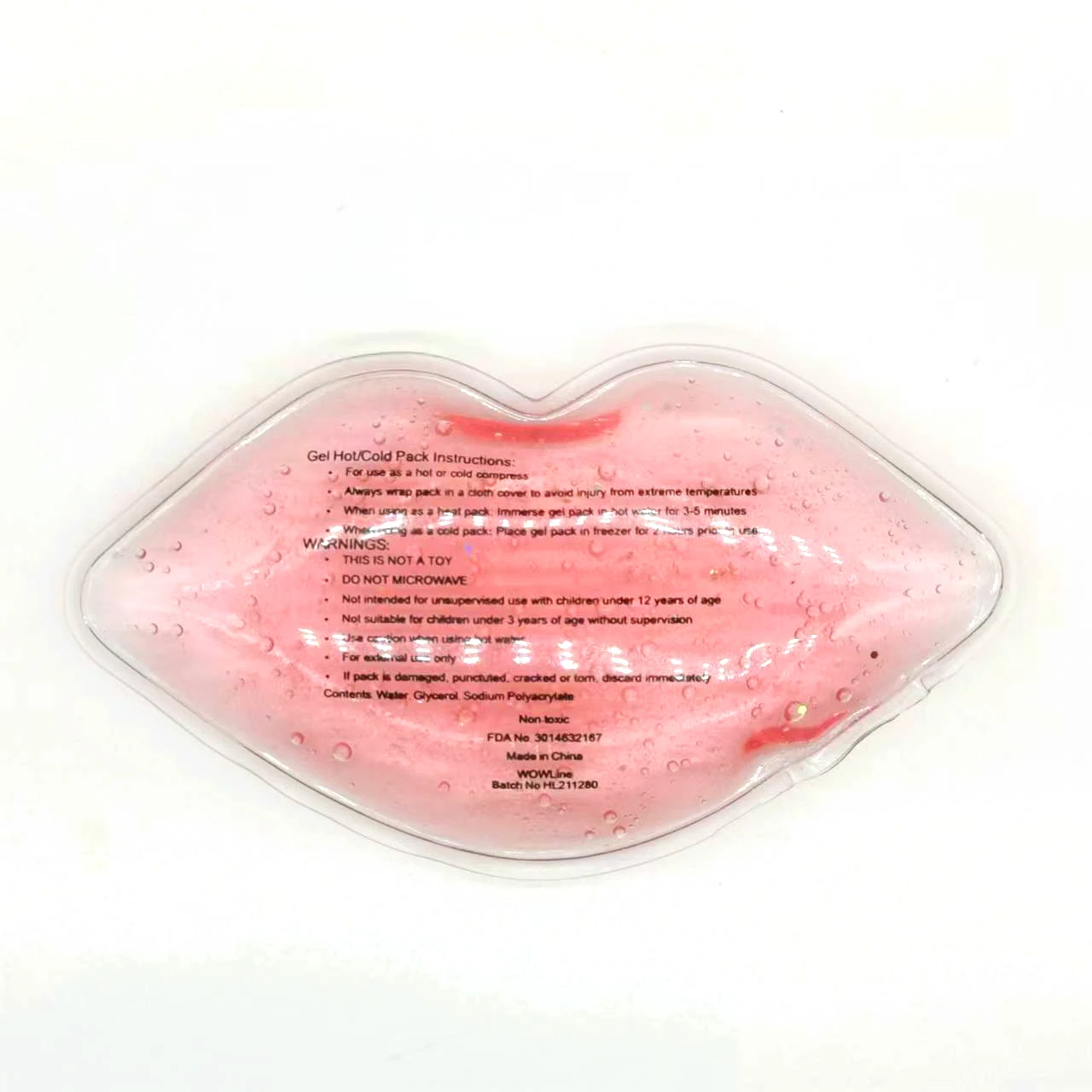 Best seller reusable Lip Shaped Hot Cold Gel Beads Therapy smart Ice Pack Aesthetic Clinics
