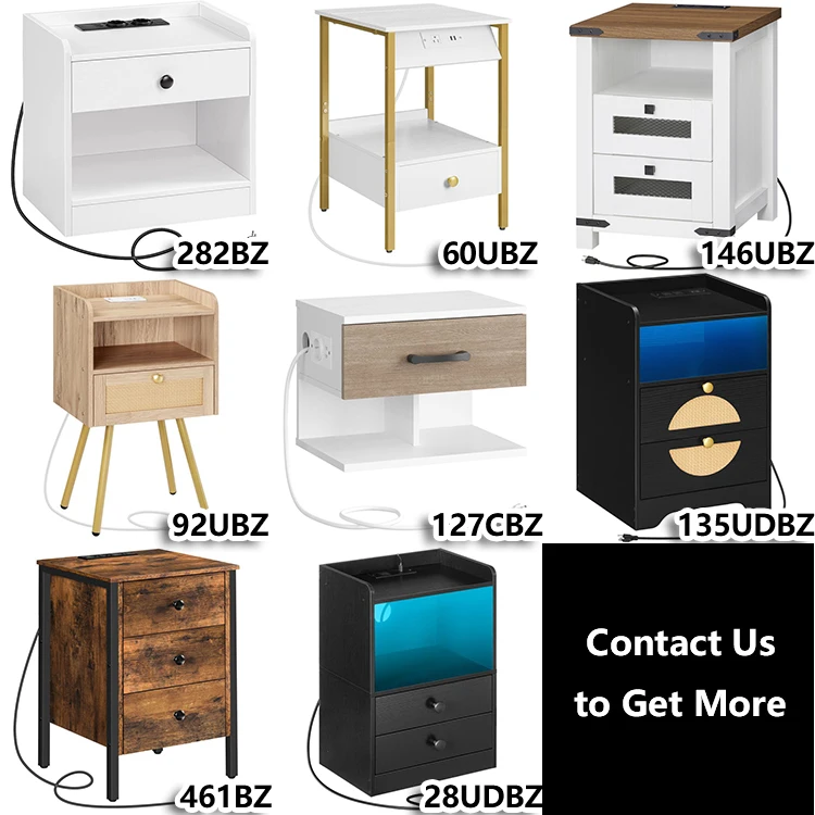 Wholesale Side Table with Drawers, HOOBRO Brand End Table with Drawer, Accent Lamp Tables with Drawers for Living Room Bedroom