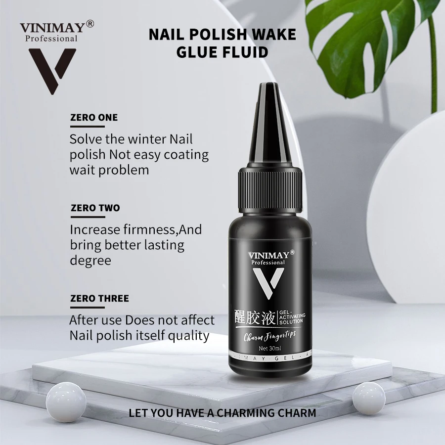 Лак для ногтей VINIMAY New Wake up жидкий лак Клей