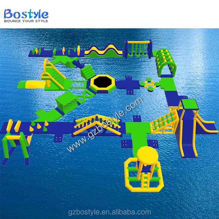 China Factory Inflatable sea Aqua Water Amusement Park with Obstacle Course For Lake