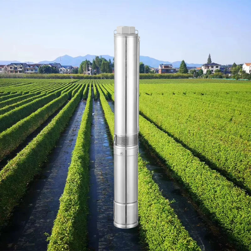 Bomba Submersivel Solar Powered Centrifugal Irrigation Submersible Deep Well Water Pumps