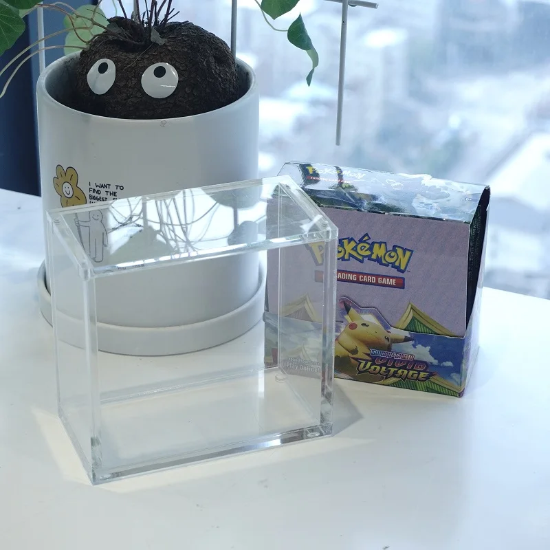 Wholesale pokemoned tcg booster storage box acrylic display case pokemoned cards lost origin booster case