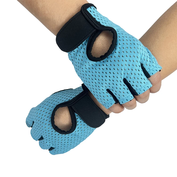 Hot Sale Unisex Half-Finger Fitness Gloves Anti-Slip Breathable Gym Gloves Openwork Design Top Selling Weightlifting Air Gloves