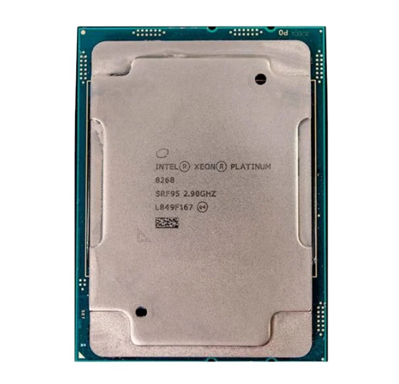 Платиновый процессор Xeon 8268, 24 ядра, 2,90 ГГц, 205 Вт, ЦП SRF95