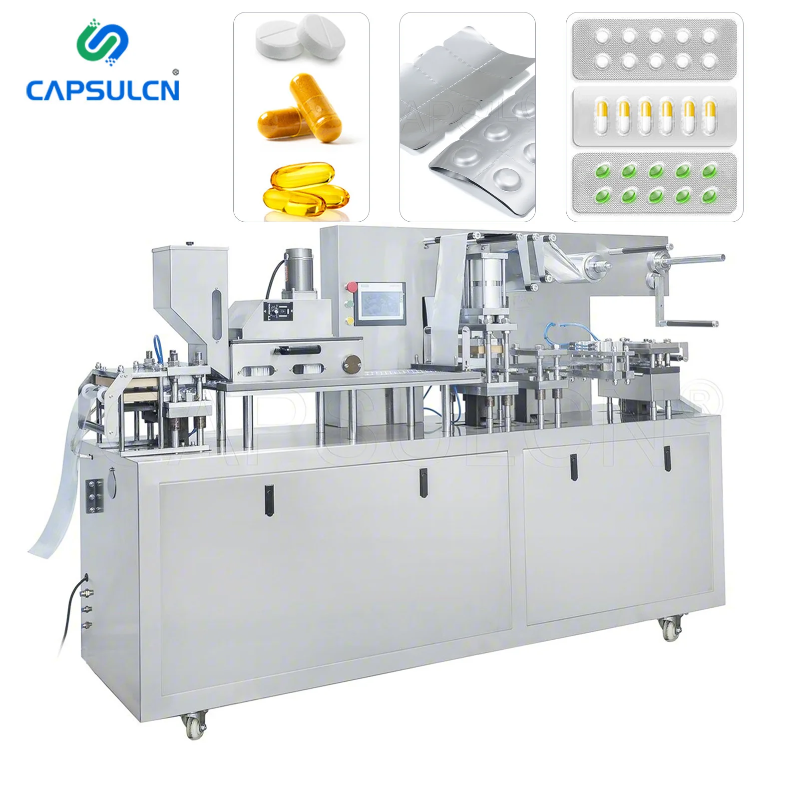 DPP High Speed Automatic Medical Blister Packing Machine For Tablet Softgel Gelatine Capsule Alu Alu Blister Packing Machine