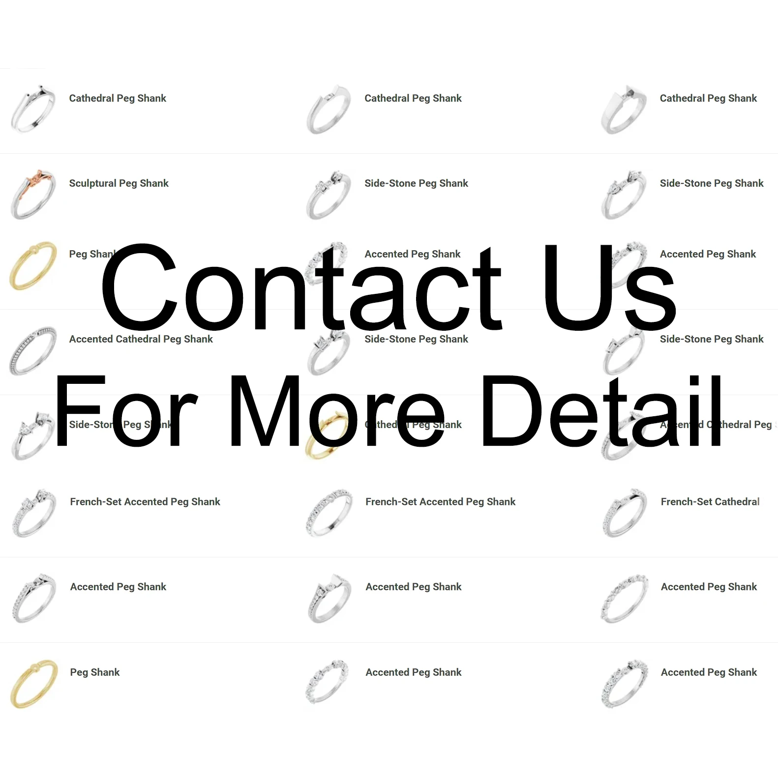 Hot Jewelry Selling Tools Diamond Engagement Ring Sample Display Rack Shank and Setting Magnetic Ring Builder Display Stands