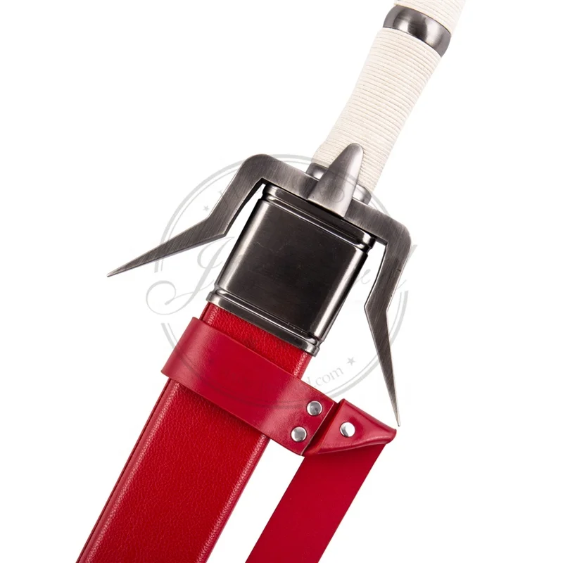 The Witcher Weapon Replica Ciri Zireael Red Long Silver Sword