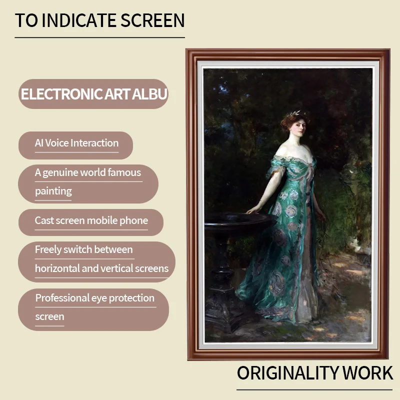 43 дюймов Большой размер настенное крепление цифровой Искусство фоторамка ЖК плеер смарт-рамка для фотографий