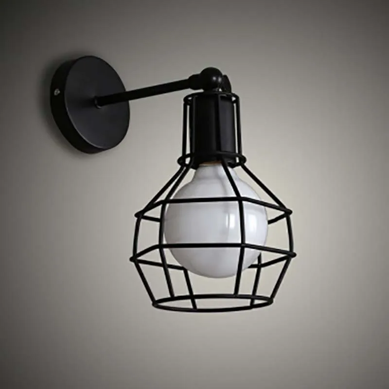 American retro industrial style metal Hand grenade wall lamp for living room dining room bedroom