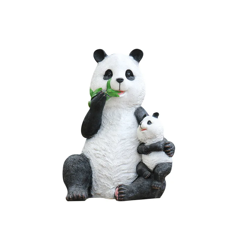 Panda Sculpture Outdoor Garden Landscape Decoration Pieces FRP Garden Lawn Landing Anime Action Figure One Piece Toy Statue