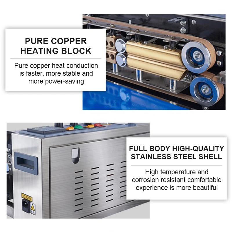 FR-900 Multifunction Customized Manual Small Semi-automatic Desktop Portable Heating Sealer Vertical Model Sealing Machine