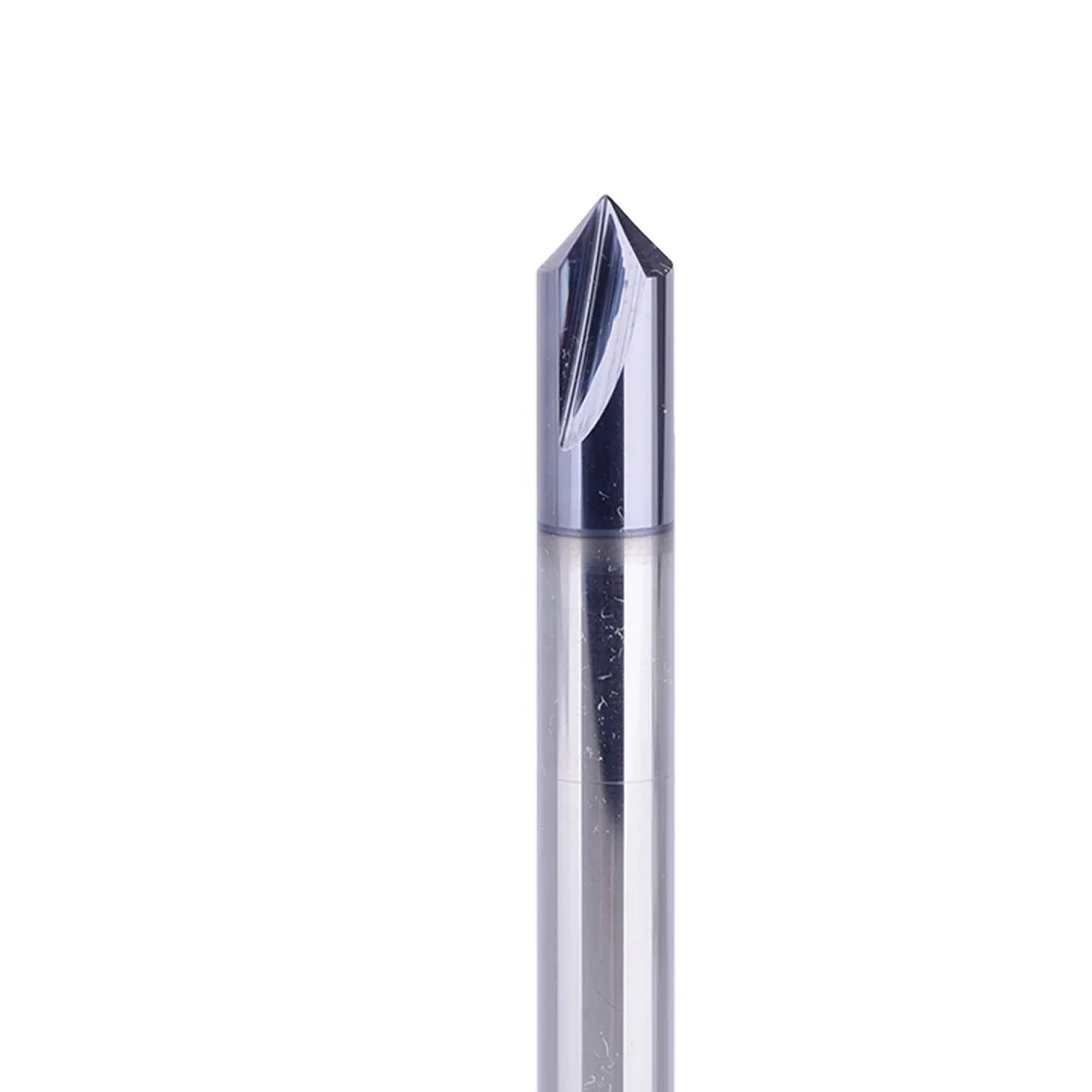 WEIX CNC Tools Chamfer Tool 3 Flutes Chamfering Mill HRC45 HRC50 Solid Carbide Chamfer End Mill for Metal Work
