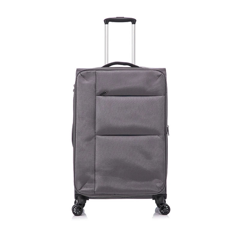 Oem Custom Lightweight Soft nylon luggage 4 Pieces 20 24 28 32 Inch Spinner 4 Wheels Suitcase Luggage Sets