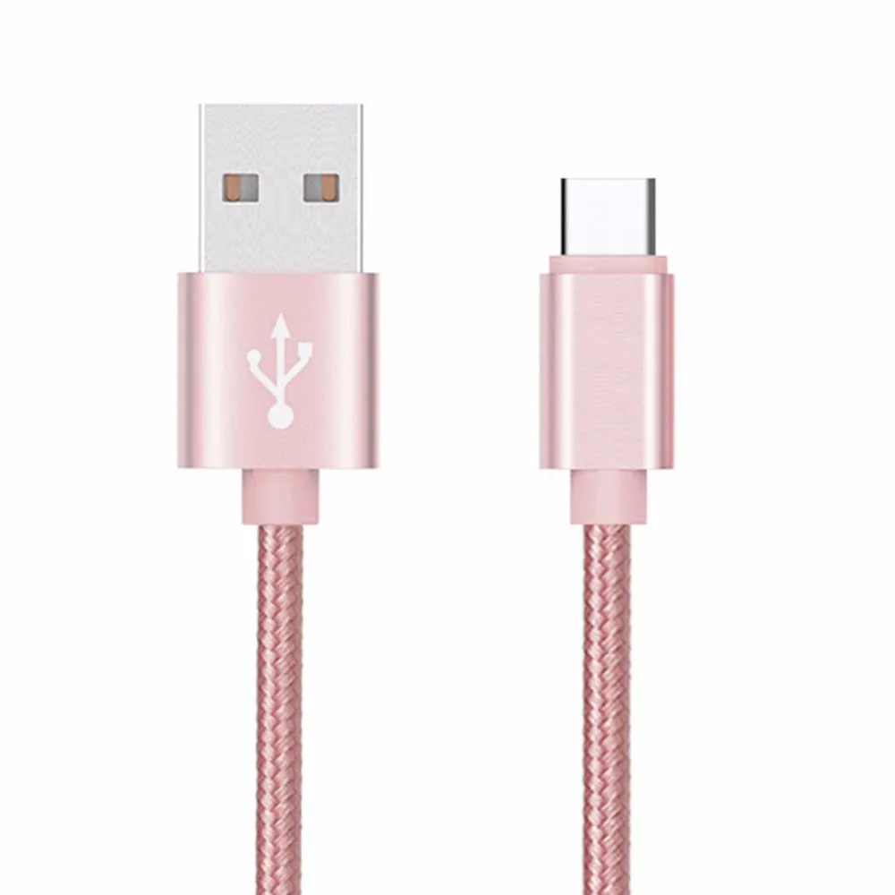 
2M 6.7FT Durable Fast Charging Nylon Braided Data Sync USB Type C Charger Cable USB-C 