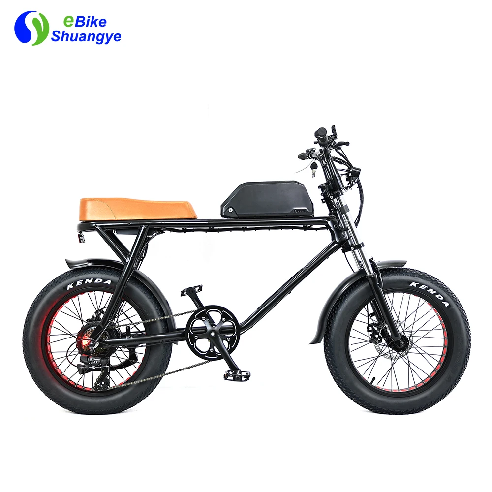 Electric dirtbike motorcycle bike Full suspension fat tire ebike  36V 250W 350W 48V 500W 750W 20*4.0 inch 25-40km/h 7 speed