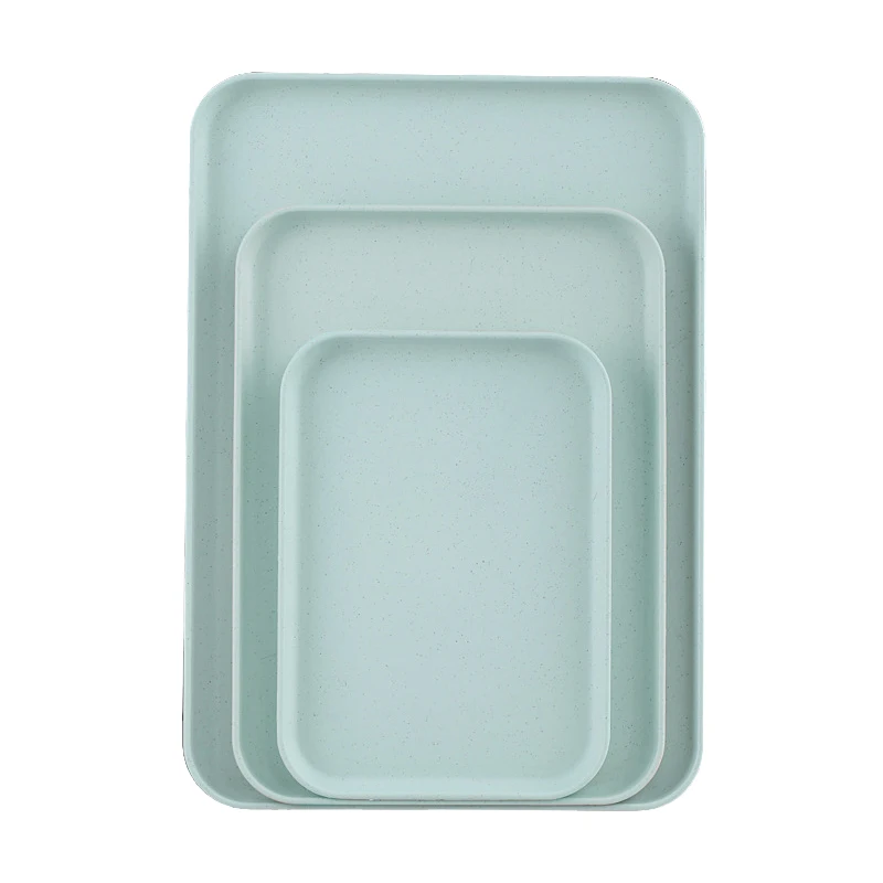 Modern Serving Tray  Customization High Quality Service Cheap Melamine Plastic Bulk Food Serving Trays   cafeteria tray