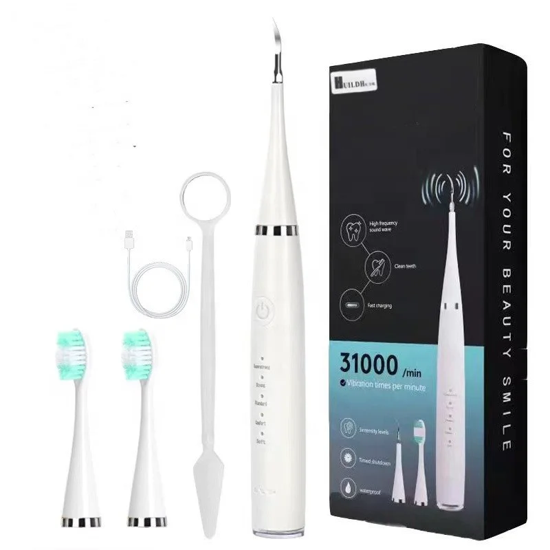 4 in 1 Sonic Electric Dental Teeth Calculus Plaque Remover Scaler Oral Hygiene Teeth Whitening Kit